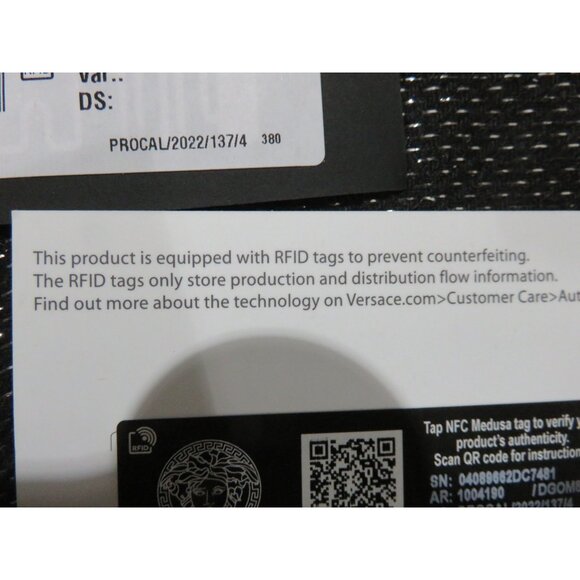 Versace Black with Gold Medusa Palazzo Slides Sandals sz 37 BRAND NEW WITH TAGS - Picture 6 of 15